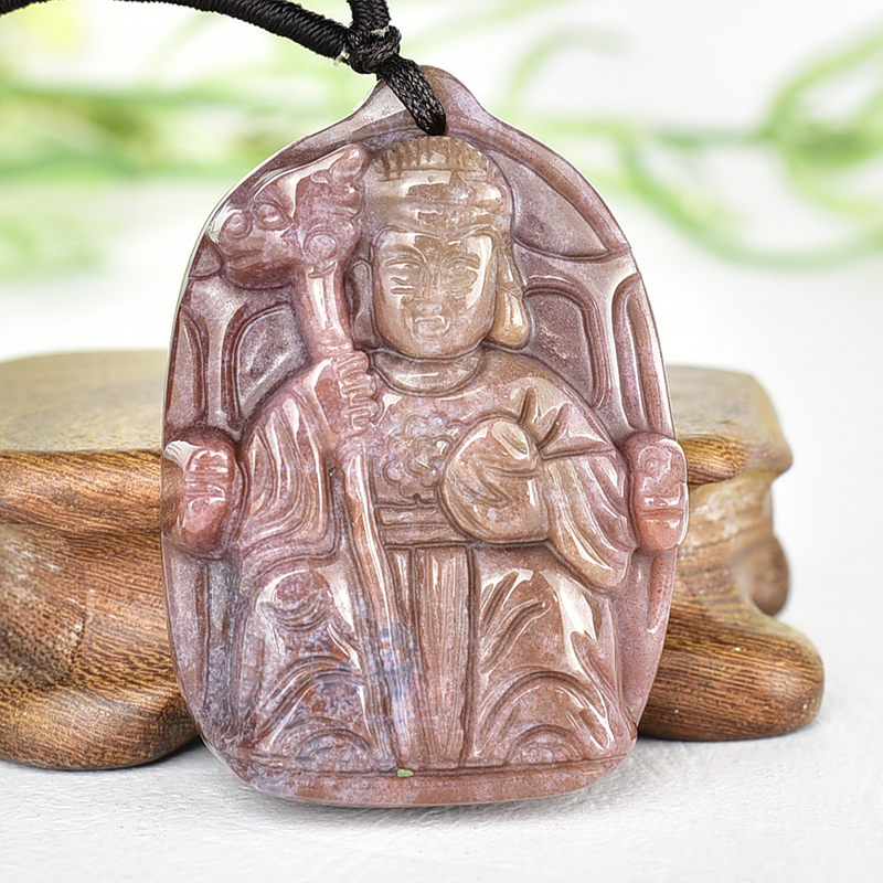 編號：QE083玉石神明玉珮商品實照