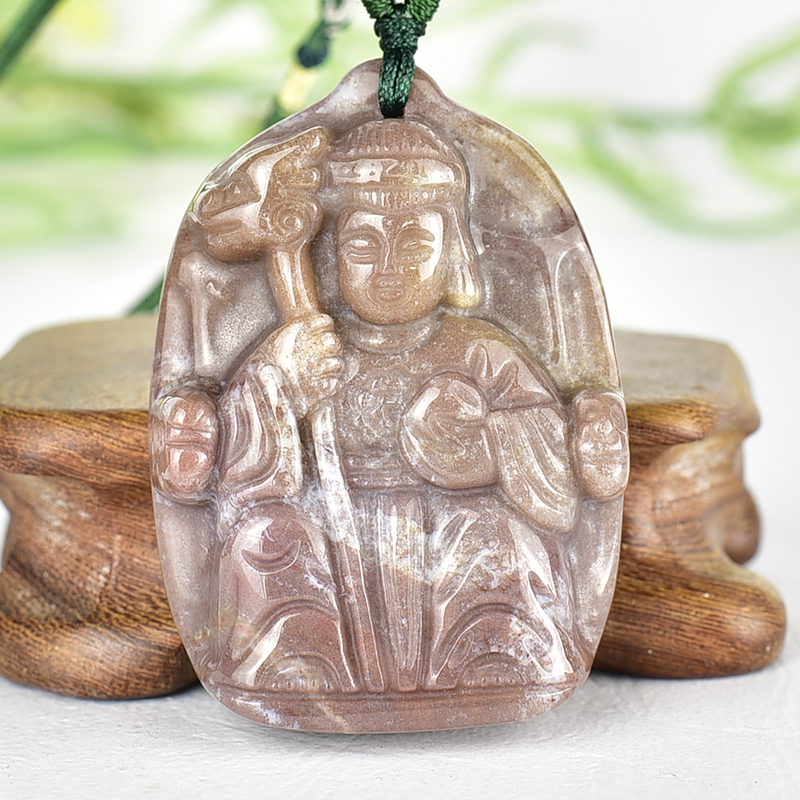 編號：QE084玉石神明玉珮商品實照