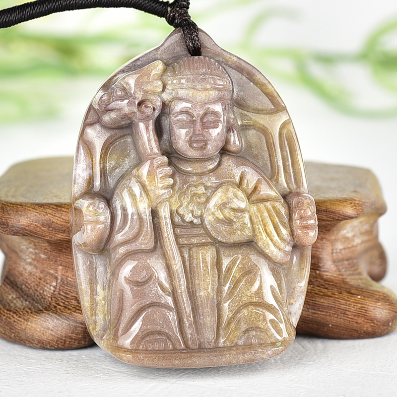 編號：QE085玉石神明玉珮商品實照