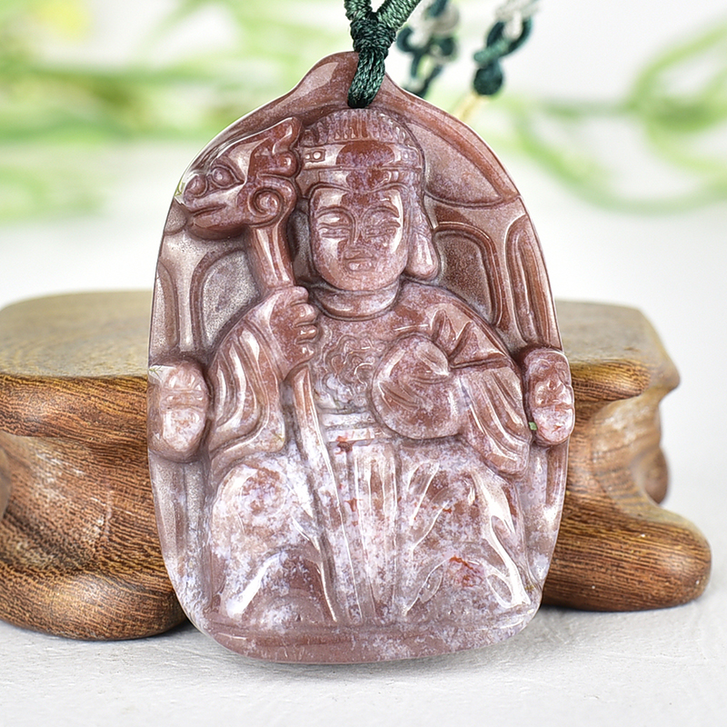 編號：QE086玉石神明玉珮商品實照