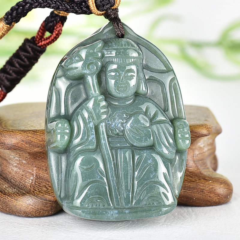 編號：QE087玉石神明玉珮商品實照