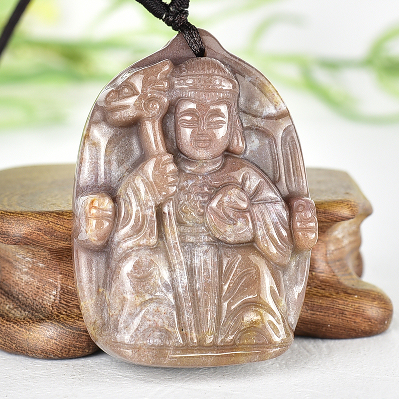 編號：QE088玉石神明玉珮商品實照