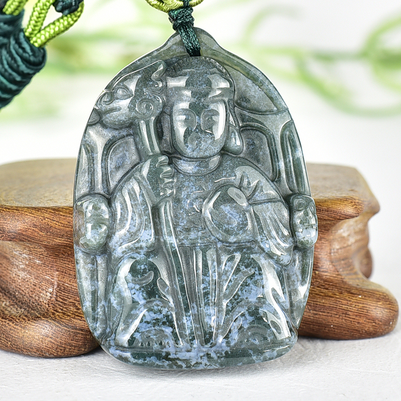 編號：QE089玉石神明玉珮商品實照