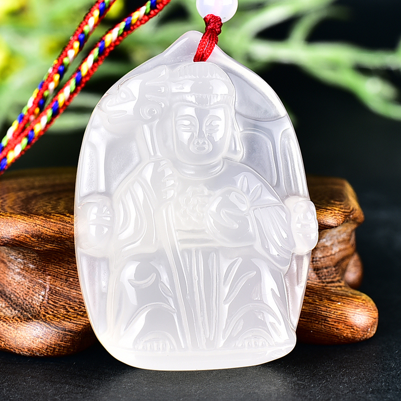 編號：QE090玉石神明玉珮商品實照