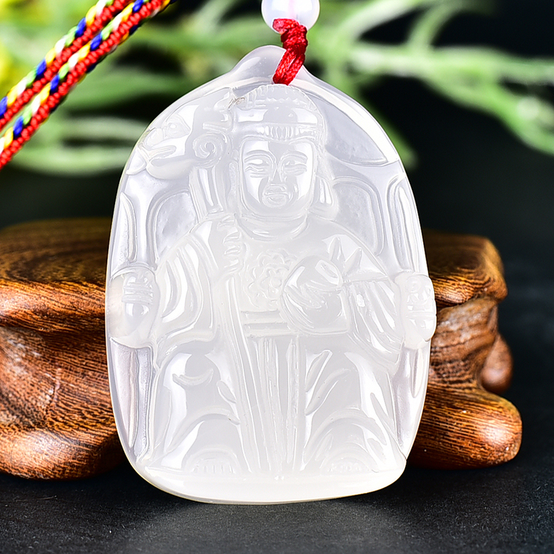 編號：QE092玉石神明玉珮商品實照