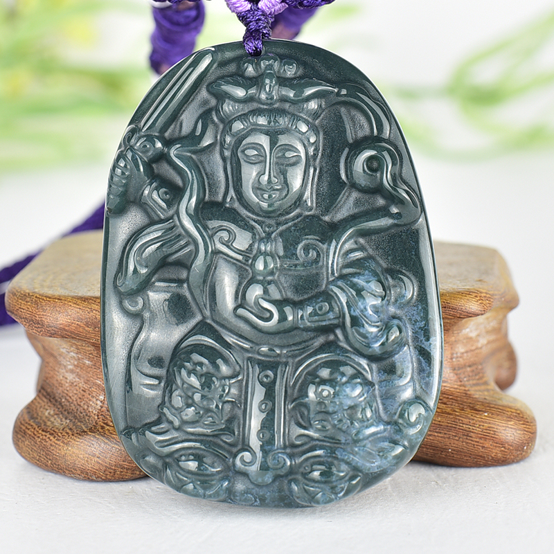 編號：QN064玉石神明玉珮商品實照