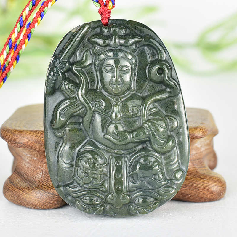 編號：QN066玉石神明玉珮商品實照