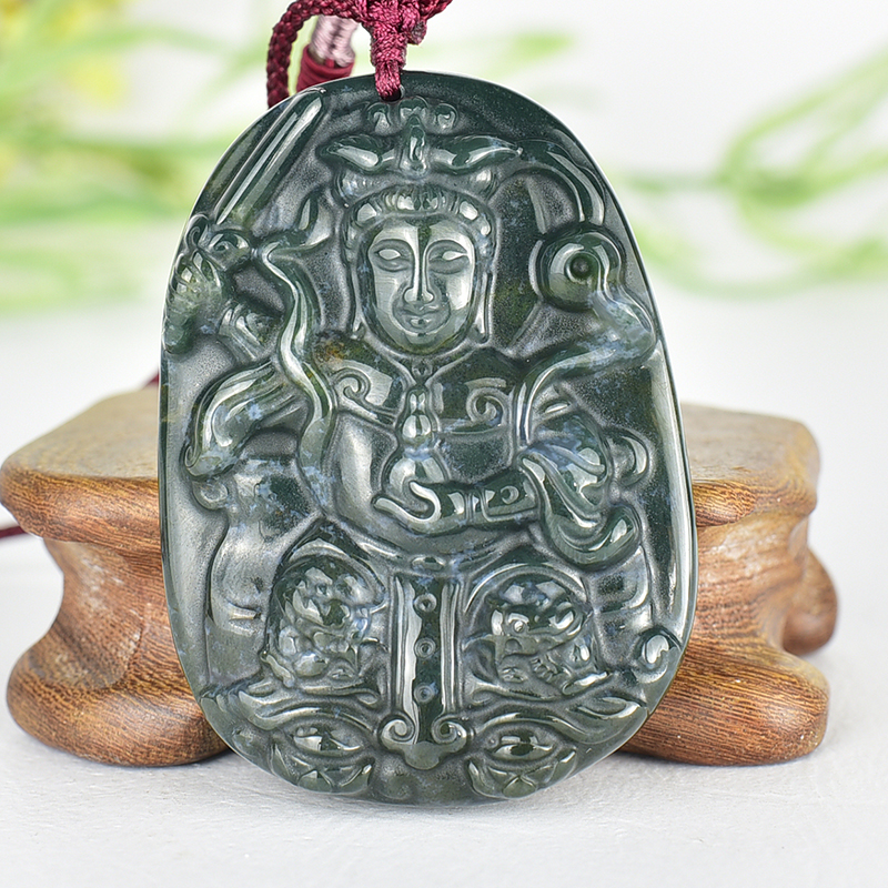 編號：QN067玉石神明玉珮商品實照