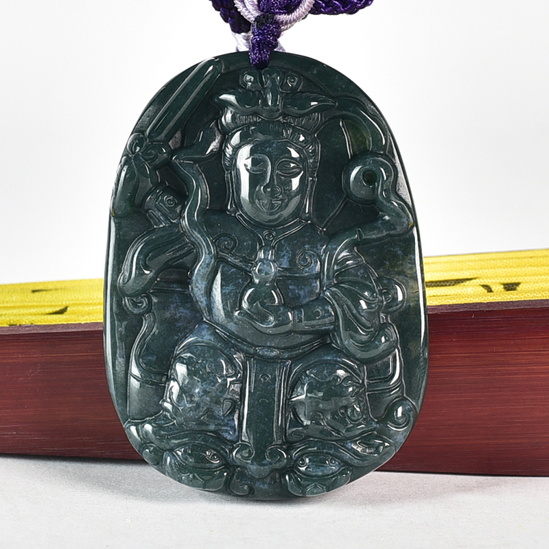 編號：QN068玉石神明玉珮商品實照