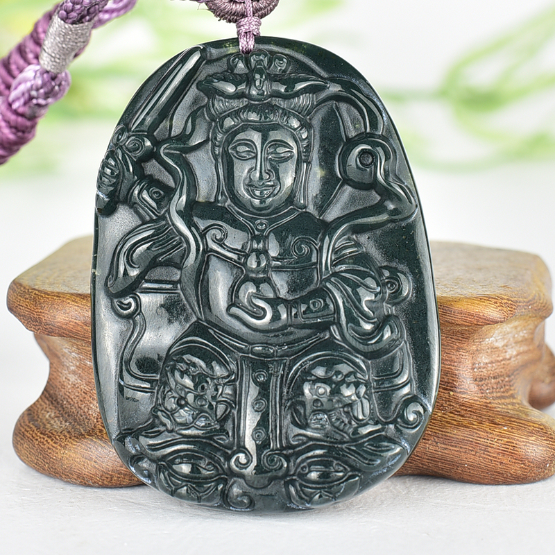 編號：QN069玉石神明玉珮商品實照