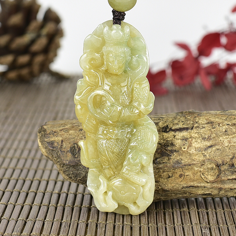 翡翠神明玉珮類最新商品，編號TT224實照圖片