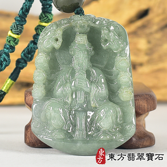 最新翡翠神明玉珮商品-翡翠九龍玉皇大帝項鍊玉珮（九龍玉皇大帝：九龍玉皇大帝牌A貨翡翠九龍玉皇大帝玉珮、緬甸玉九龍玉皇大帝玉墜）。EH019。客製化訂做各種翡翠九龍玉皇大帝吊墜玉珮項鍊。★附A貨翡翠雙證書