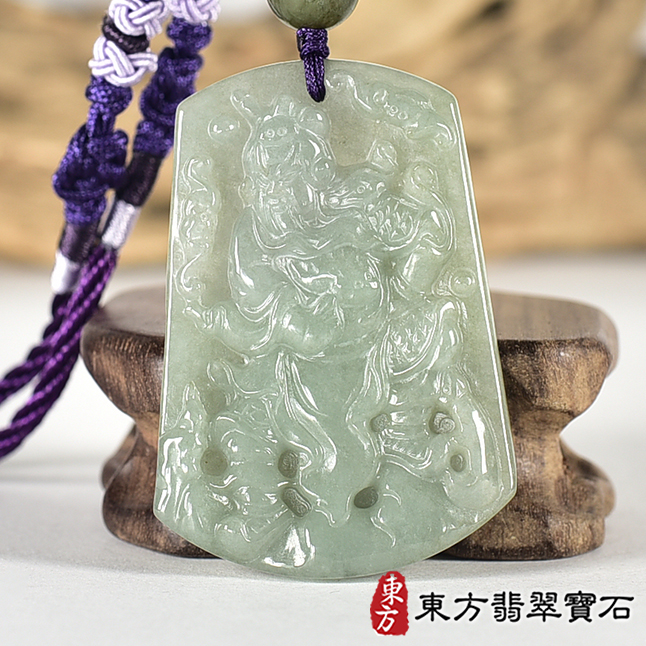 編號：KG787翡翠神明玉珮商品實照