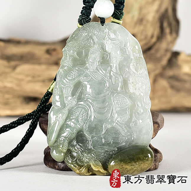 編號：KG794翡翠神明玉珮商品實照