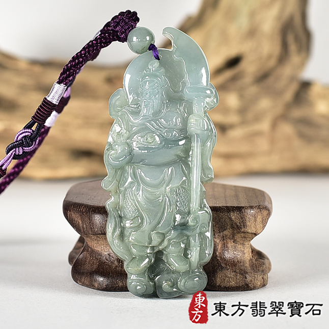 編號：KG796翡翠神明玉珮商品實照