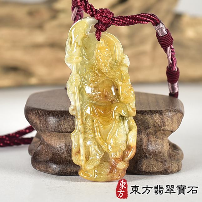 翡翠神明玉珮類最新商品，編號KG798實照圖片