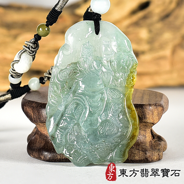 翡翠神明玉珮類最新商品，編號KG802實照圖片