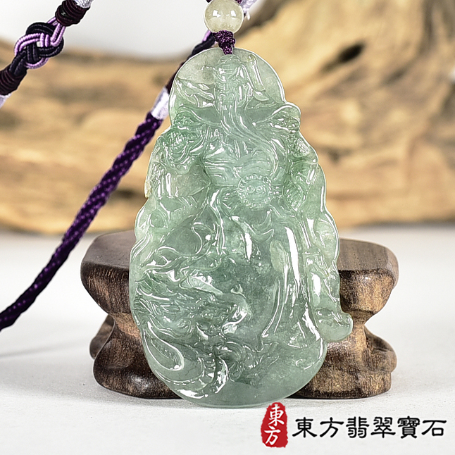 翡翠神明玉珮類最新商品，編號KG809實照圖片