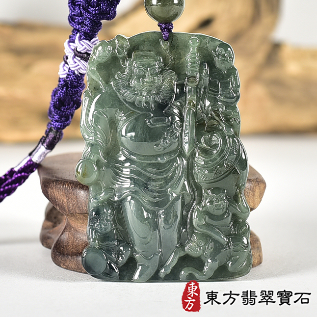 翡翠神明玉珮類最新商品，編號KN290實照圖片