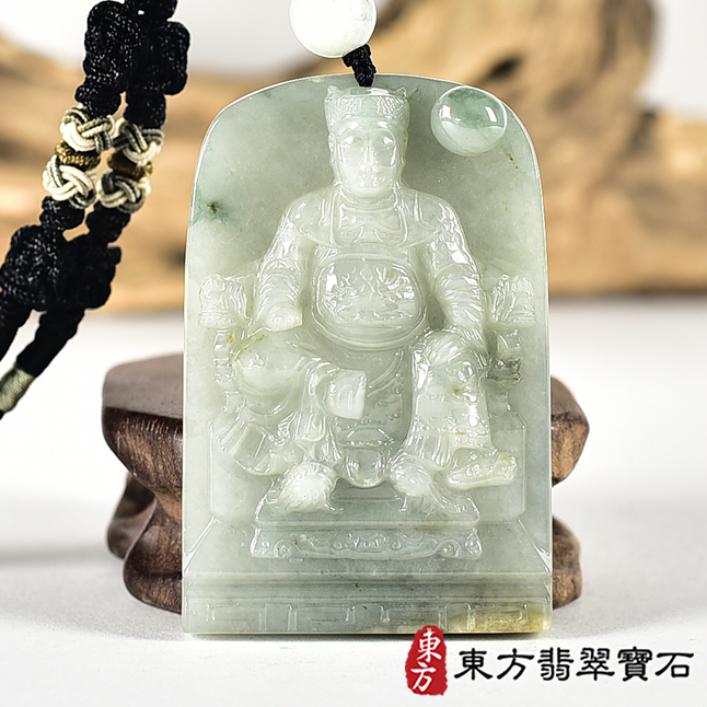 翡翠神明玉珮類最新商品，編號KN291實照圖片