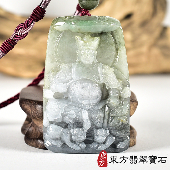 翡翠神明玉珮類最新商品，編號KN292實照圖片