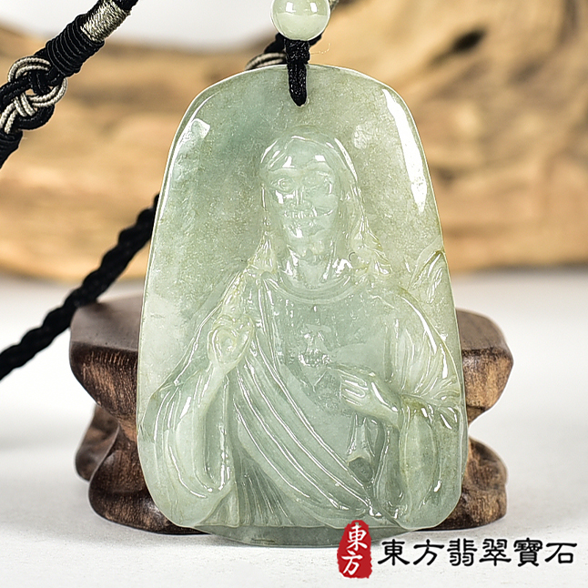 翡翠神明玉珮類最新商品，編號KN294實照圖片