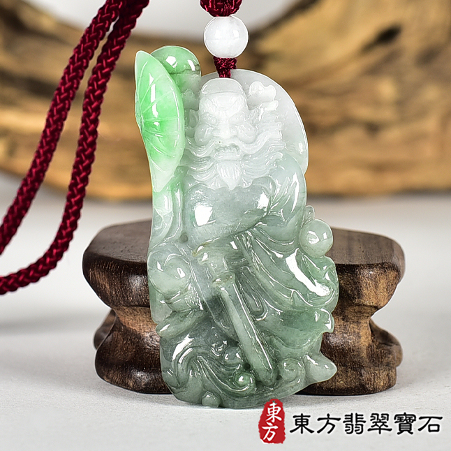 翡翠神明玉珮類最新商品，編號KN295實照圖片