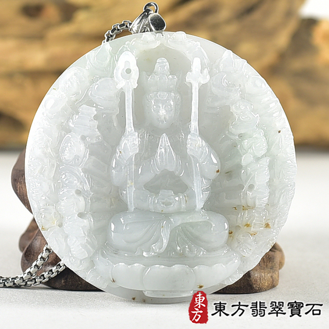 翡翠神明玉珮類最新商品，編號LH336實照圖片