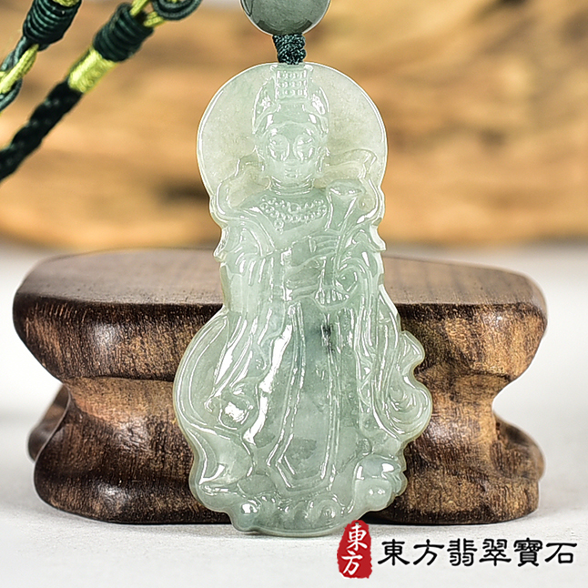 翡翠神明玉珮類最新商品，編號MD345實照圖片