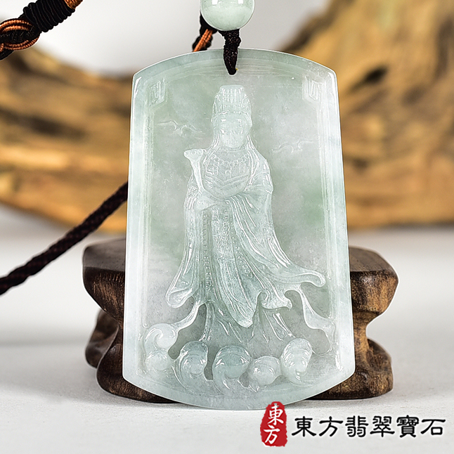 翡翠神明玉珮類最新商品，編號MD350實照圖片