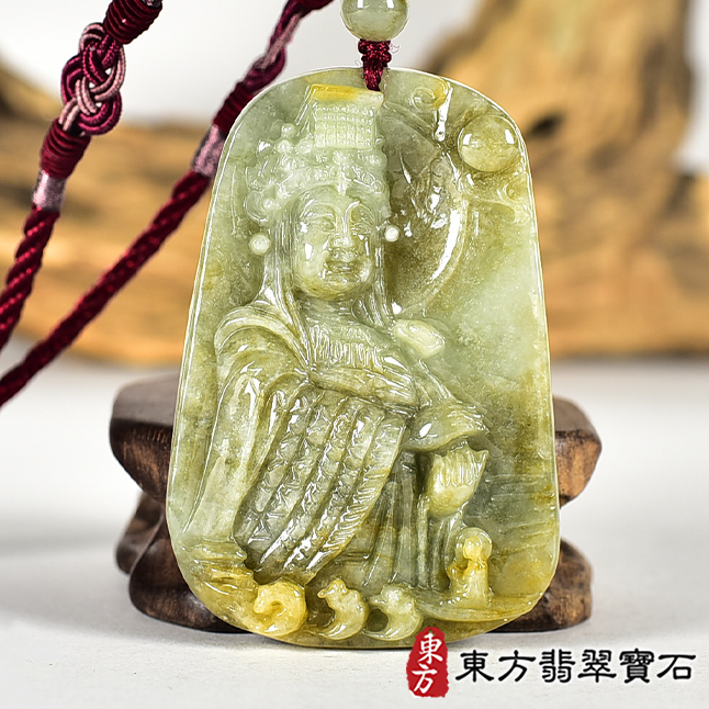 翡翠神明玉珮類最新商品，編號MD352實照圖片