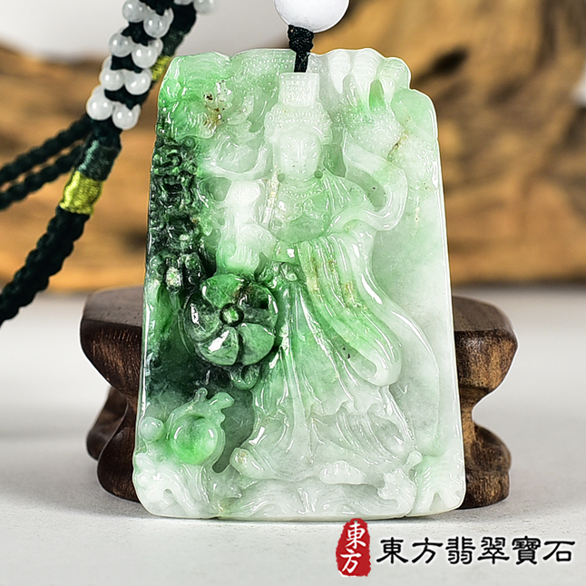 翡翠神明玉珮類最新商品，編號MD353實照圖片
