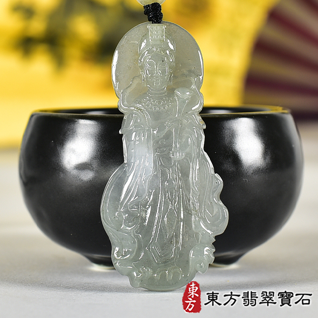 翡翠神明玉珮類最新商品，編號MD383實照圖片