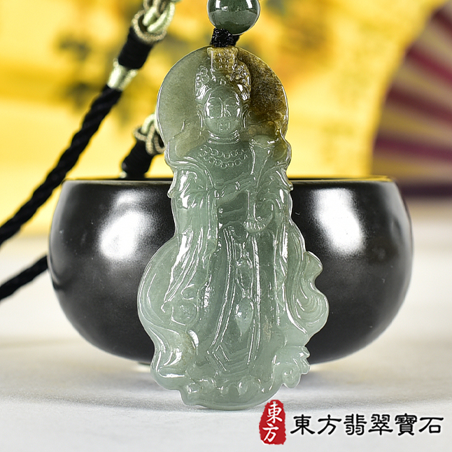 翡翠神明玉珮類最新商品，編號MD394實照圖片