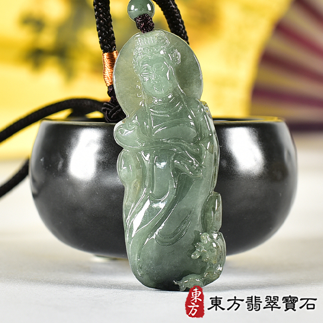 翡翠神明玉珮類最新商品，編號MD395實照圖片