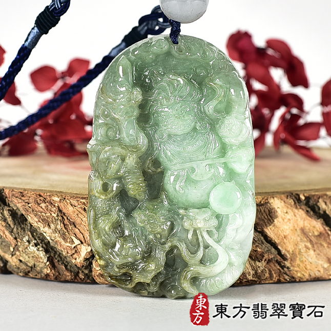 翡翠神明玉珮類最新商品，編號MG014實照圖片