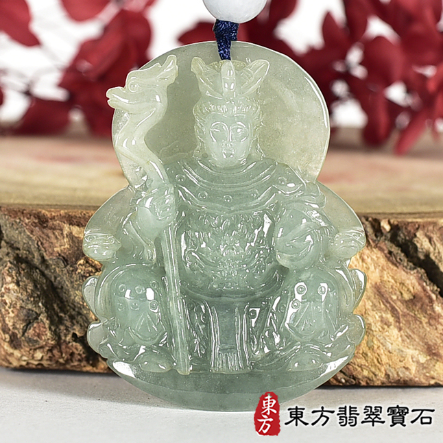 翡翠神明玉珮類最新商品，編號QE097實照圖片