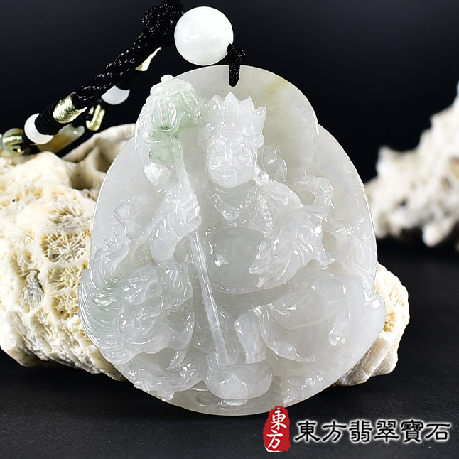 翡翠神明玉珮類最新商品，編號KN297實照圖片