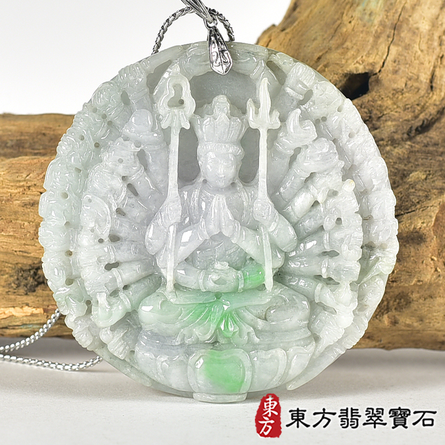 翡翠神明玉珮類最新商品，編號LH335實照圖片