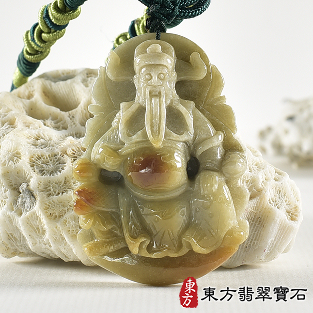 翡翠神明玉珮類最新商品，編號WF035實照圖片