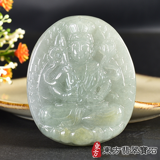 翡翠神明玉珮類最新商品，編號GY2037實照圖片