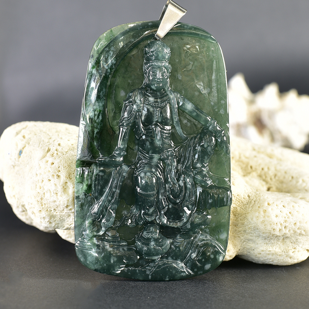 翡翠神明玉珮類最新商品，編號GY2217實照圖片
