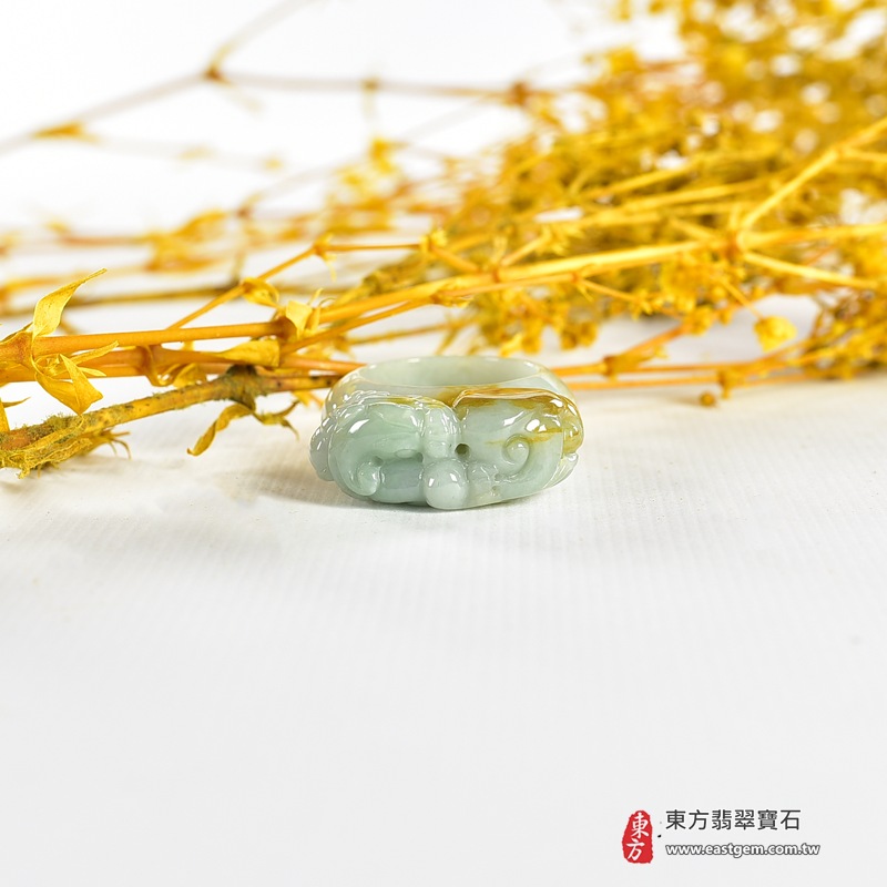 編號：RNG1006翡翠戒指，玉戒，尾戒商品實照