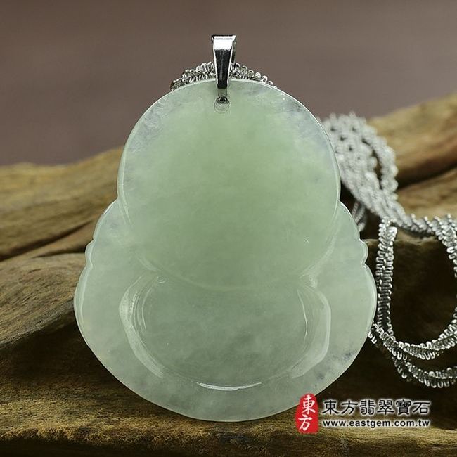 彌勒佛  背後照片 （已出售勿下標，可訂做）翡翠彌勒佛項鍊玉珮（彌勒佛：彌勒佛牌A貨翡翠彌勒佛玉珮、緬甸玉彌勒佛玉墜）。糯種彌勒佛，ML004。客製化訂做各種翡翠彌勒佛吊墜玉珮項鍊。★附A貨翡翠雙證書