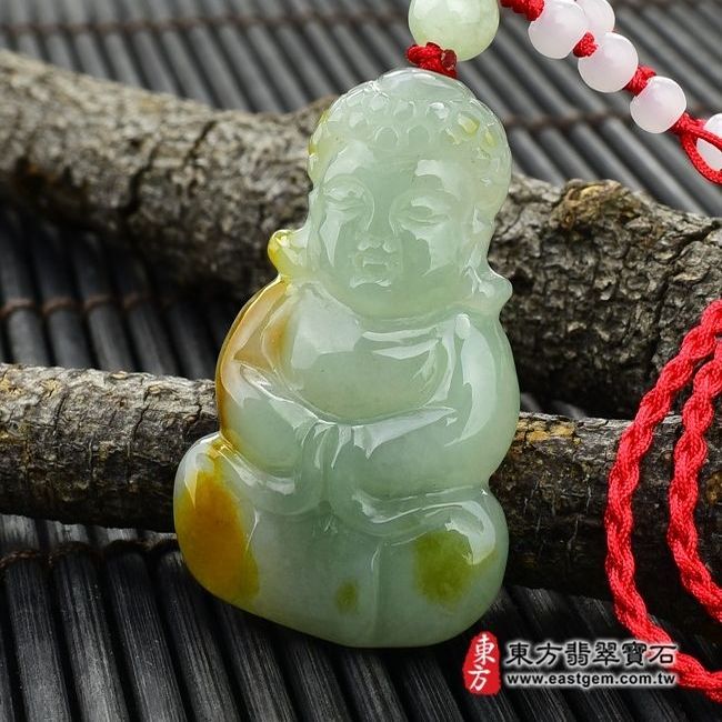 釋迦牟尼佛  右側照片 （已出售勿下標，可訂做）翡翠釋迦牟尼佛項鍊玉珮（佛祖：釋迦牟尼佛牌A貨翡翠釋迦牟尼佛玉珮、緬甸玉釋迦牟尼佛玉墜）。細豆種帶黃翡釋迦牟尼佛，FD011。客製化訂做各種翡翠釋迦牟尼佛吊墜玉珮項鍊。★附A貨翡翠雙證書