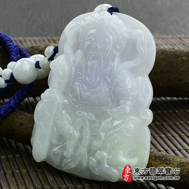 玄天上帝  右側照片 （已售出勿下標，可訂做）翡翠玄天上帝項鍊玉珮（玄天上帝：玄天上帝牌A貨翡翠玄天上帝玉珮、緬甸玉玄天上帝玉墜）。糯種春帶彩玄天上帝，ST015。客製化訂做各種翡翠玄天上帝吊墜玉珮項鍊。★附A貨翡翠雙證書 