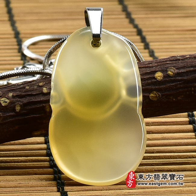 葫蘆 背面照片 瑪瑙葫蘆項鍊玉珮（葫蘆與貔貅，福祿壽：葫蘆牌瑪瑙葫蘆玉珮、玉髓葫蘆玉墜）。瑪瑙玉髓葫蘆，HL014。客製化訂做各種瑪瑙玉髓葫蘆吊墜玉珮項鍊。★東方翡翠寶石保證卡