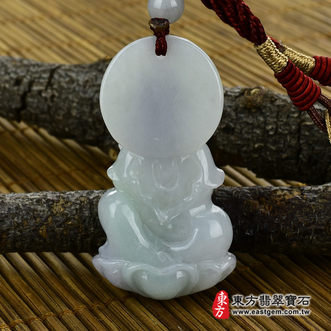 觀音菩薩 背面照片 （已出售勿下標，可訂做）翡翠觀音菩薩項鍊玉珮（觀音菩薩：觀音菩薩牌A貨翡翠觀音菩薩玉珮、緬甸玉觀音菩薩玉墜）。糯種觀音菩薩，GY342。客製化訂做各種翡翠觀音菩薩吊墜玉珮項鍊。★附A貨翡翠雙證書 