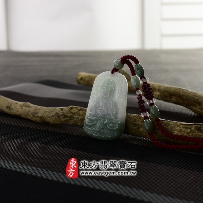 觀音項鍊玉珮意境照片   （已出售勿下標，可訂做）翡翠觀音項鍊玉珮（觀世音菩薩，持經觀音：觀音牌A貨翡翠觀音玉珮、緬甸玉觀音玉墜）。糯種春帶彩觀音，GY389。客製化訂做各種翡翠觀音吊墜玉珮項鍊。★附A貨翡翠雙證書.jpg