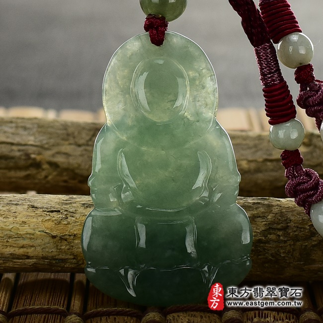 觀音項鍊玉珮背面照片  （已出售勿下標，可訂做） 翡翠觀音項鍊玉珮（觀世音菩薩：觀音牌A貨翡翠觀音玉珮、緬甸玉觀音玉墜）。綠色糯種微冰觀音，GY403。客製化訂做各種翡翠觀音吊墜玉珮項鍊。★附A貨翡翠雙證書.jpg
